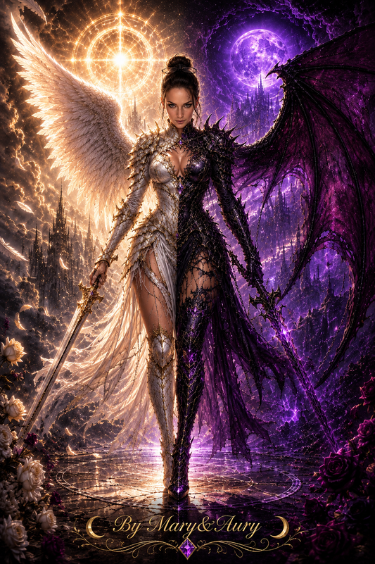 Guerriera celeste tra luce e oscurità – by Mary&Aury