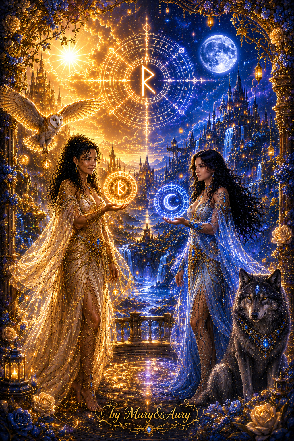 Regno di Magia d'Oro e Luna – poster fantasy by Mary&Aury