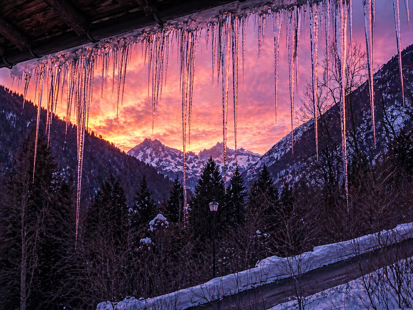 L'Adamello Collection – Ghiaccioli d'Inverno | Bundle Wall Art Stampabile | Poster, Sfondi Desktop & Mobile | Download Istantaneo
