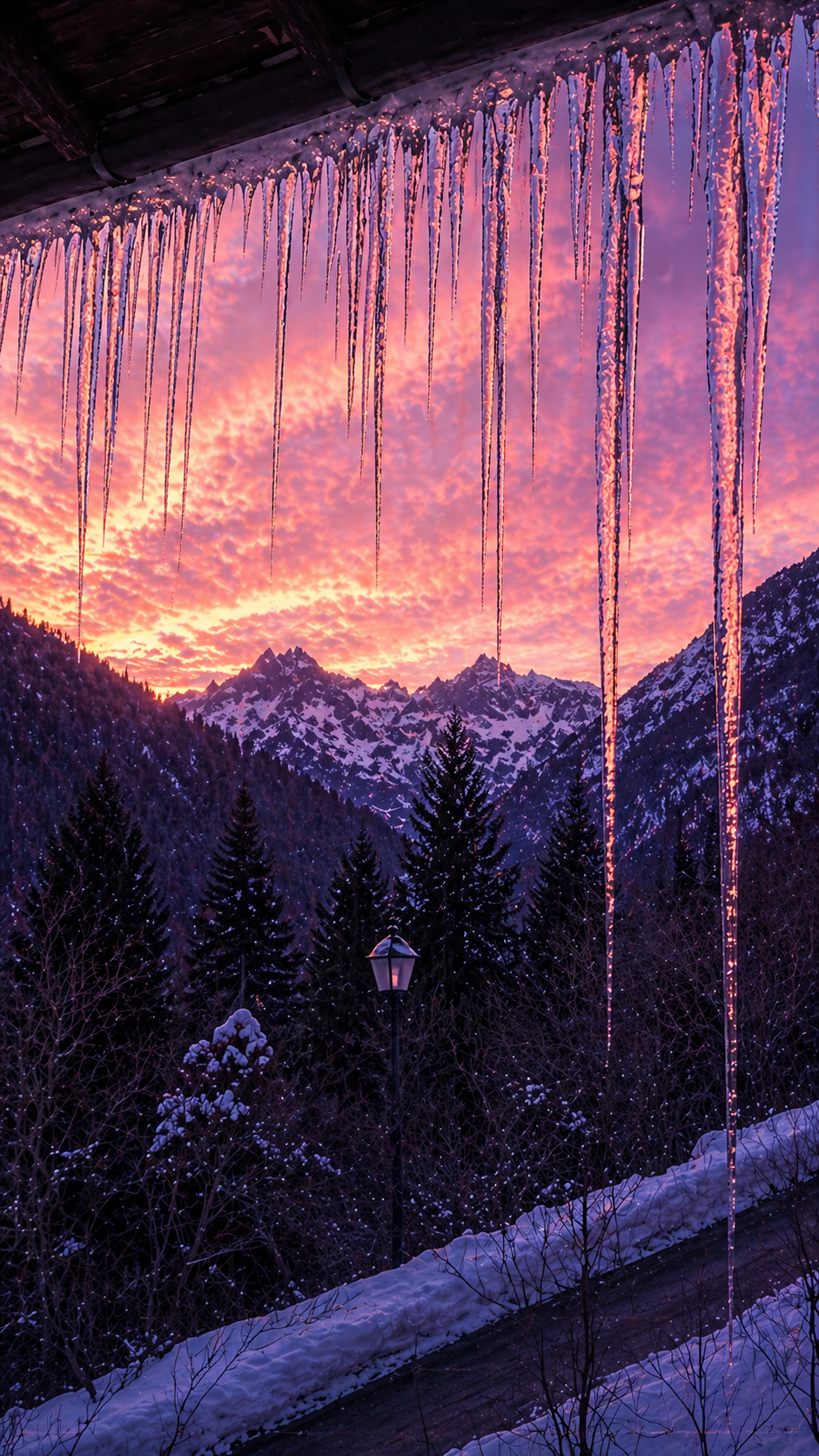 L'Adamello Collection – Ghiaccioli d'Inverno | Bundle Wall Art Stampabile | Poster, Sfondi Desktop & Mobile | Download Istantaneo
