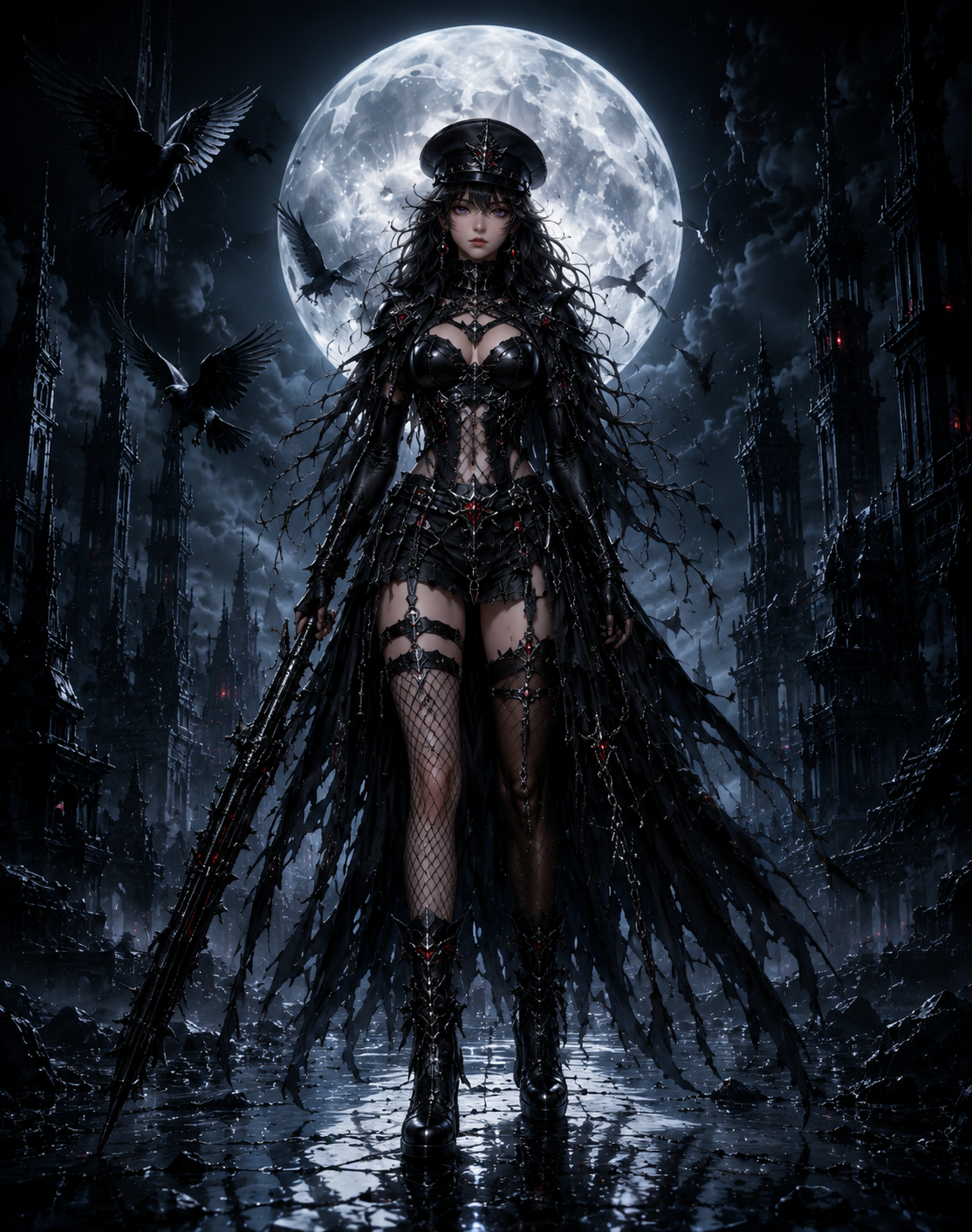 Dark Empress Collection – 8 Gothic Fantasy Poster & Wallpaper PNG ZIP