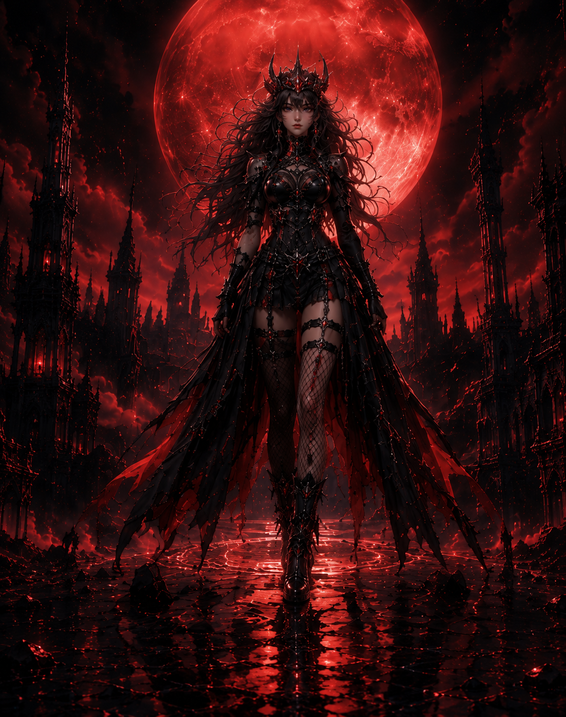 Dark Empress Collection – 8 Gothic Fantasy Poster & Wallpaper PNG ZIP