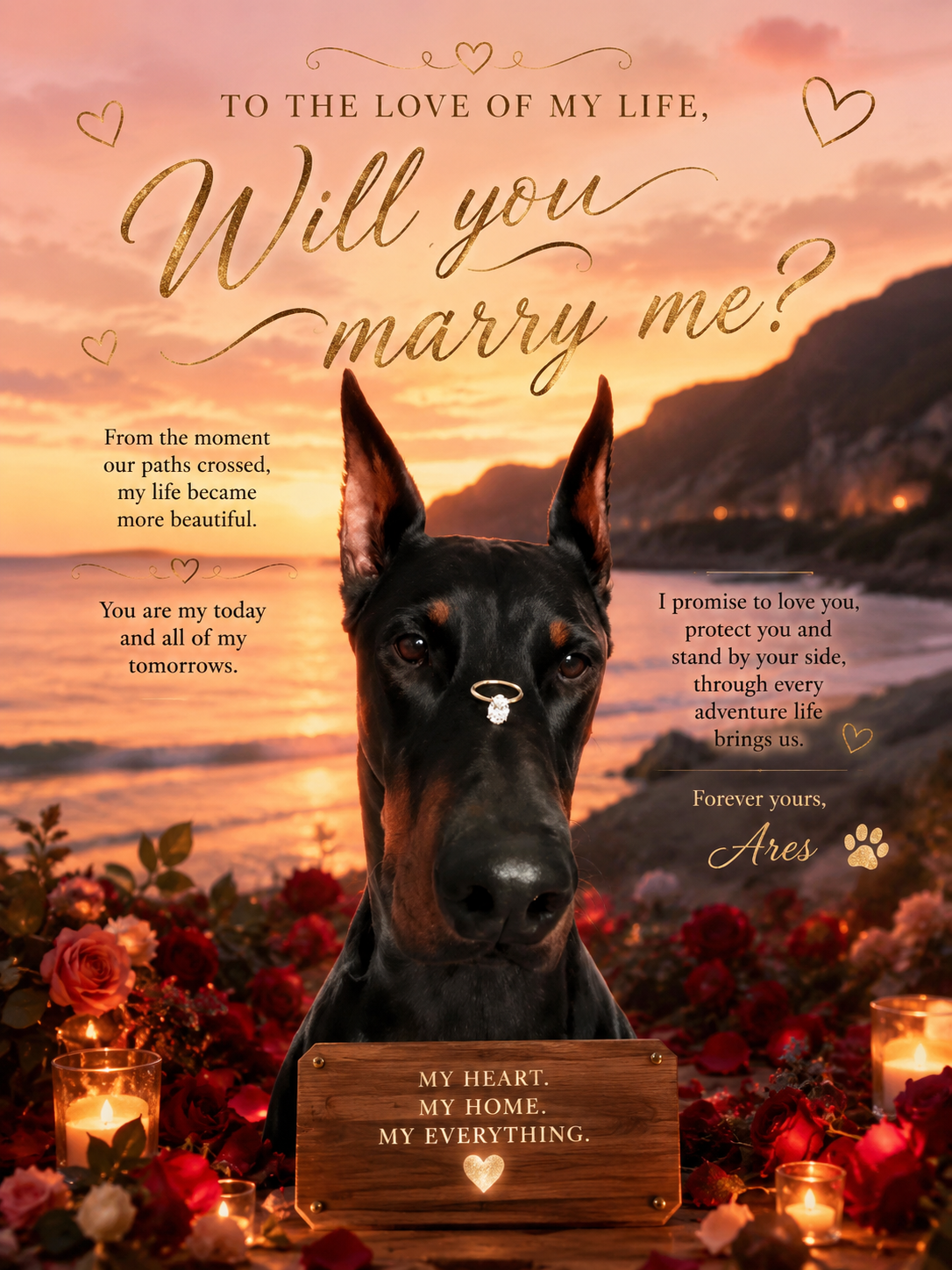 L'amore di Ares – Poster Digitali d'Amore