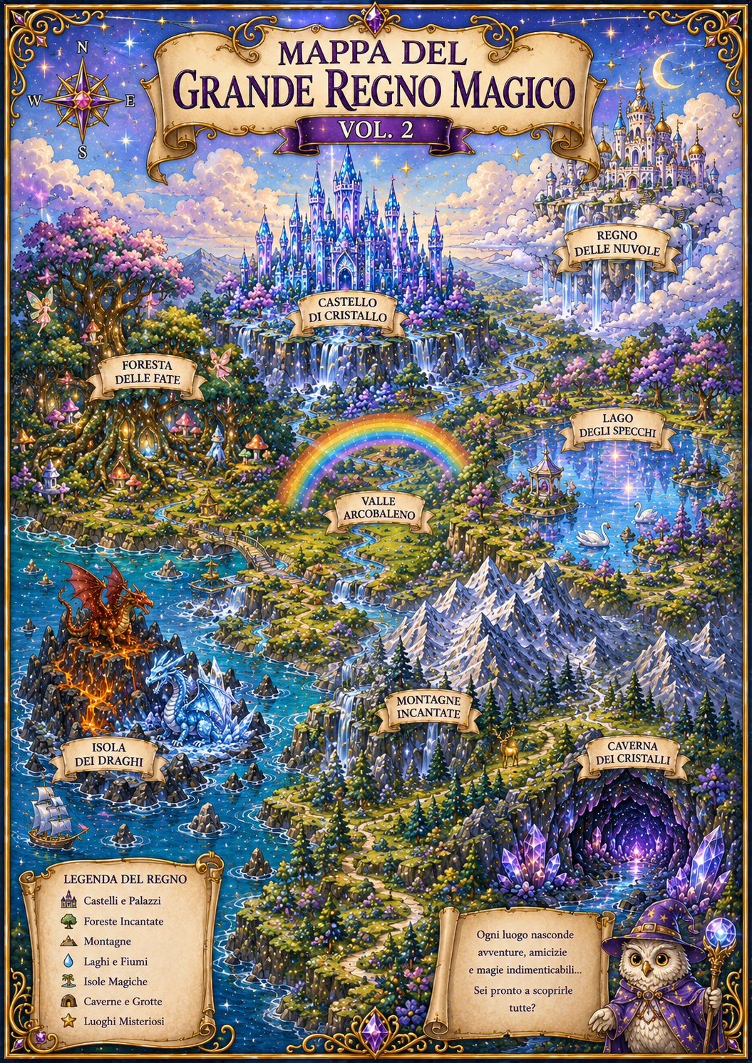 Il Grande Regno Magico Vol. 2 – Libro da Colorare e Attività per Bambini