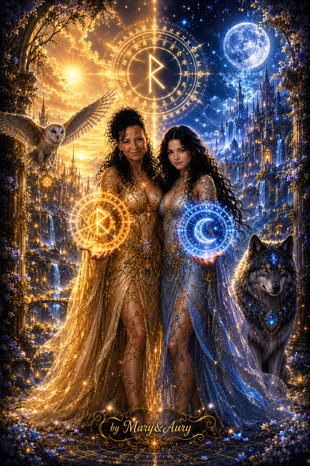 Il Portale Magico delle Sorelle – poster fantasy by Mary&Aury