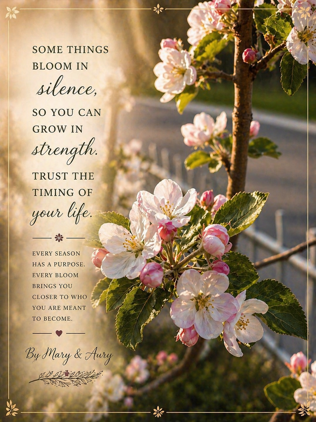 Fiori di Ciliegio – Sboccia in Silenzio | Poster Wall Art Stampabile | 7 Formati | Mary&Aury