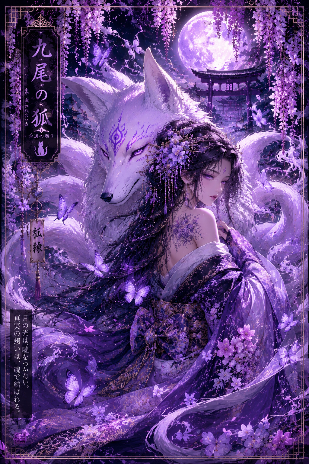 Kitsune Spirit – Poster Fantasy Manga Giapponese | 5 Formati HD