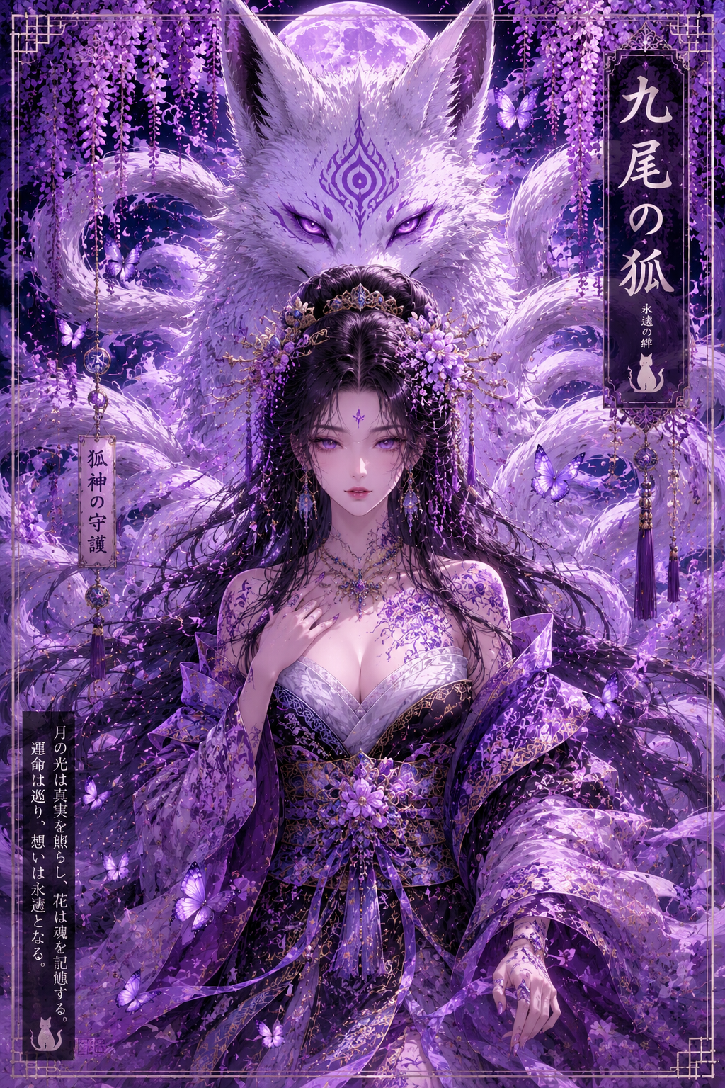 Kitsune Spirit – Poster Fantasy Manga Giapponese | 5 Formati HD