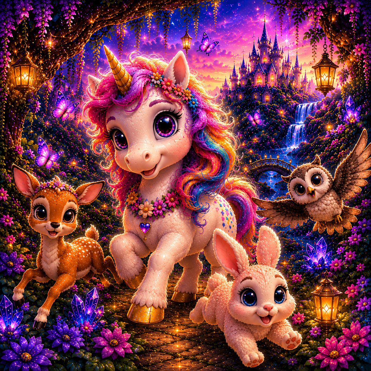 Bundle Poster Fantasy Cameretta – Unicorni & Draghi HD