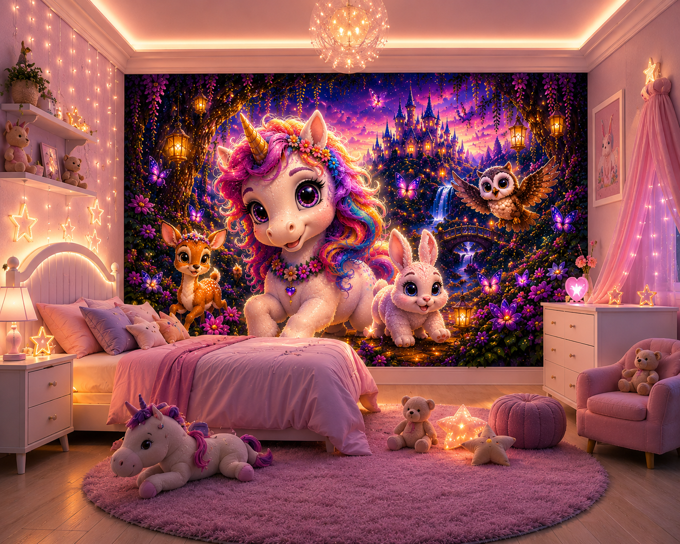 Bundle Poster Fantasy Cameretta – Unicorni & Draghi HD
