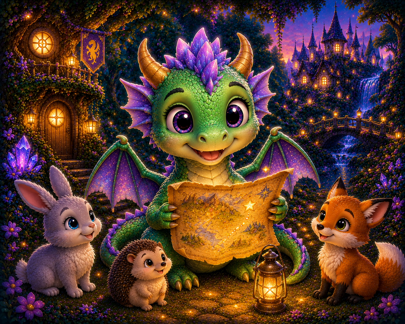 Il Piccolo Drago Magico – Poster Fantasy Cameretta Bambini