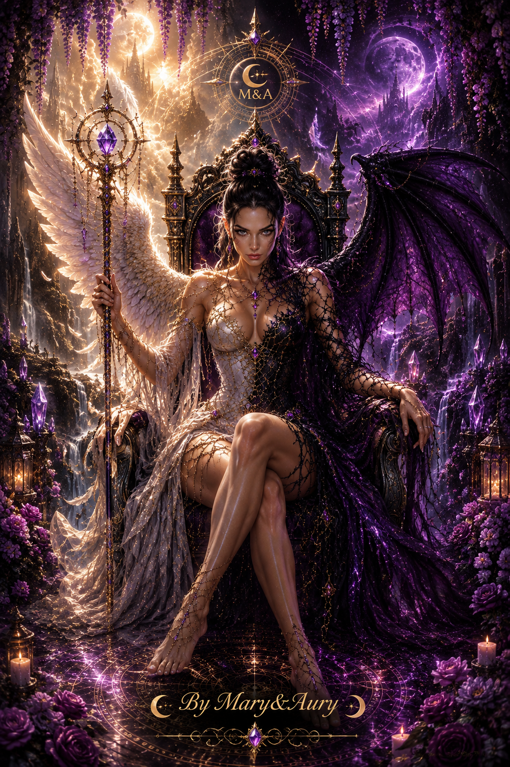 Regina fantasy tra luce e ombra – by Mary&Aury