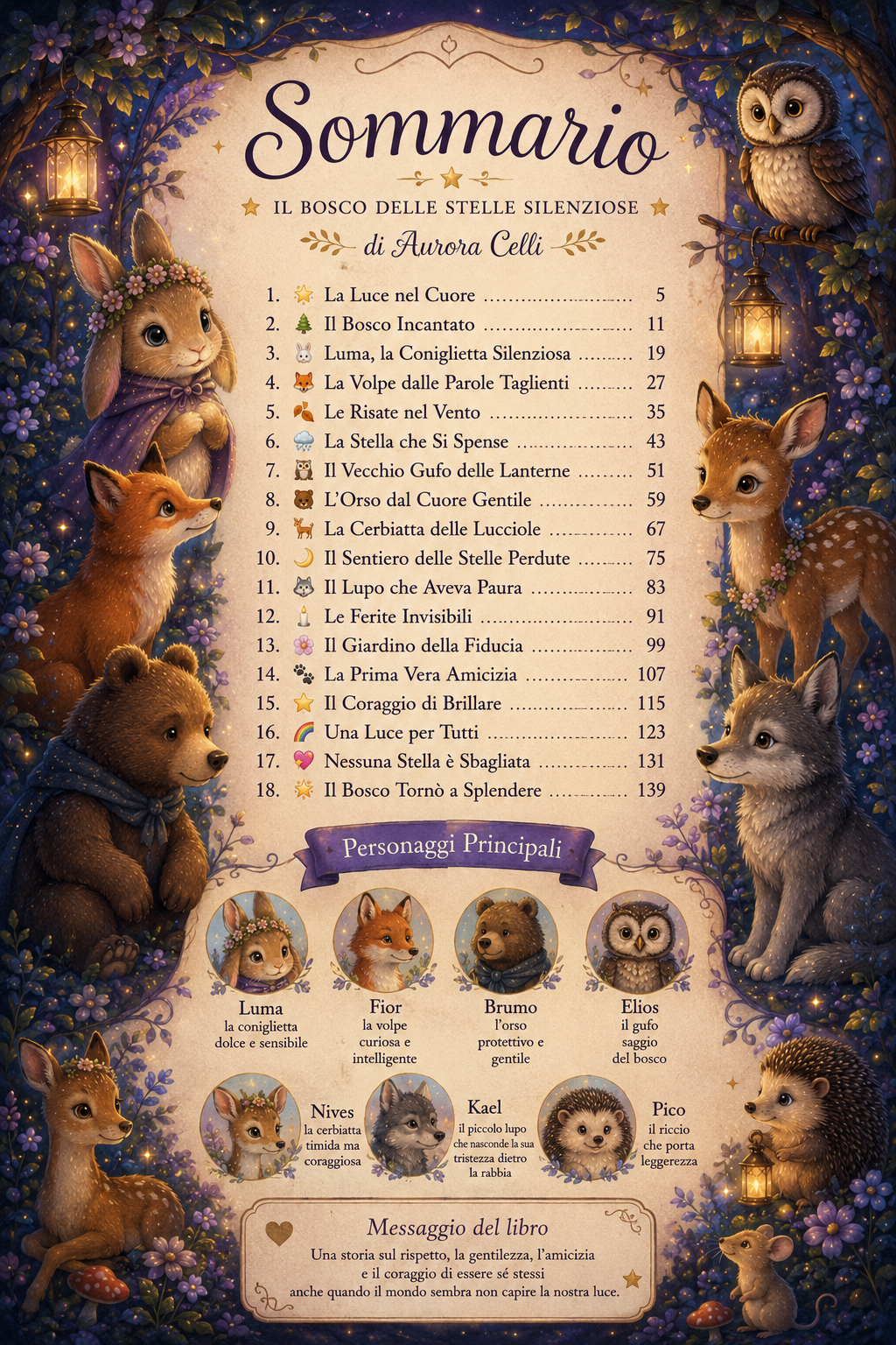 Il Bosco delle Anime Speciali – Libro Illustrato Fantasy per Bambini e Adulti Sensibili | 86 Pagine di Emozioni, Amicizia e Magia