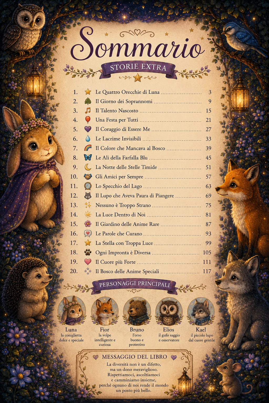 Il Bosco delle Anime Speciali – Libro Illustrato Fantasy per Bambini e Adulti Sensibili | 86 Pagine di Emozioni, Amicizia e Magia