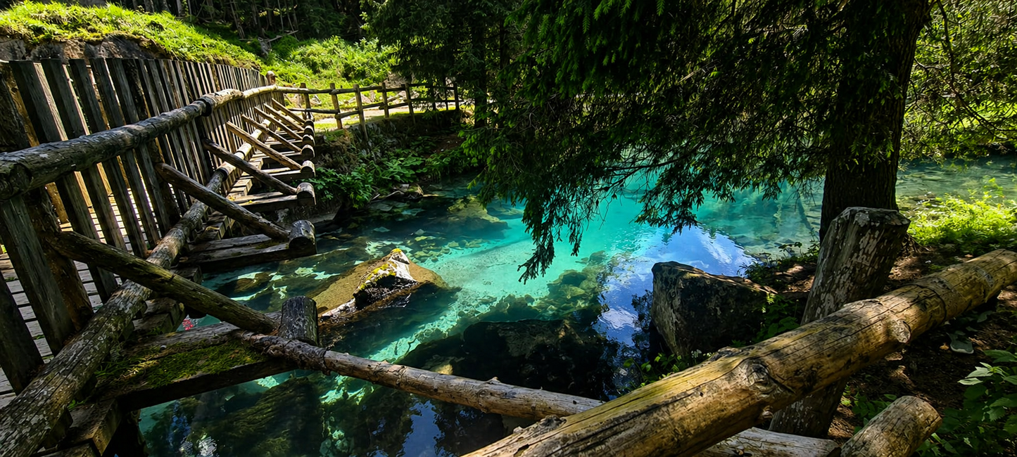 Val Nambrone Acque Cristalline – Collezione Premium di Sfondi Digitali | Dolomiti Italiane