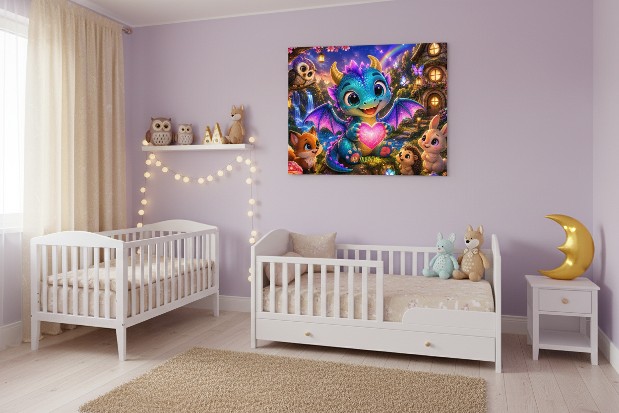 Baby Dragon – Quadro sopra il lettino