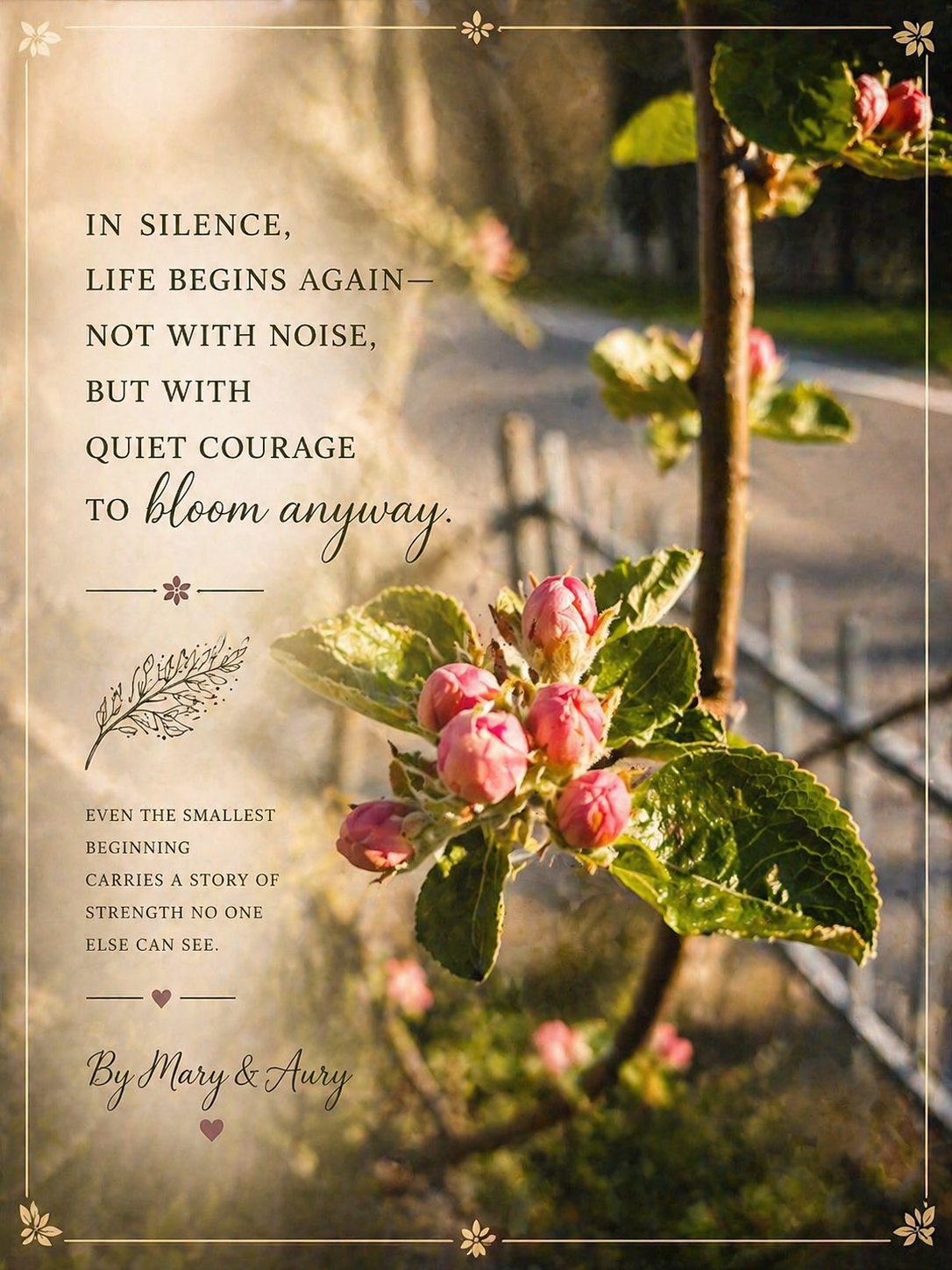 Fiori di Ciliegio – Sboccia Comunque | Poster Wall Art Stampabile | 7 Formati | Mary&Aury